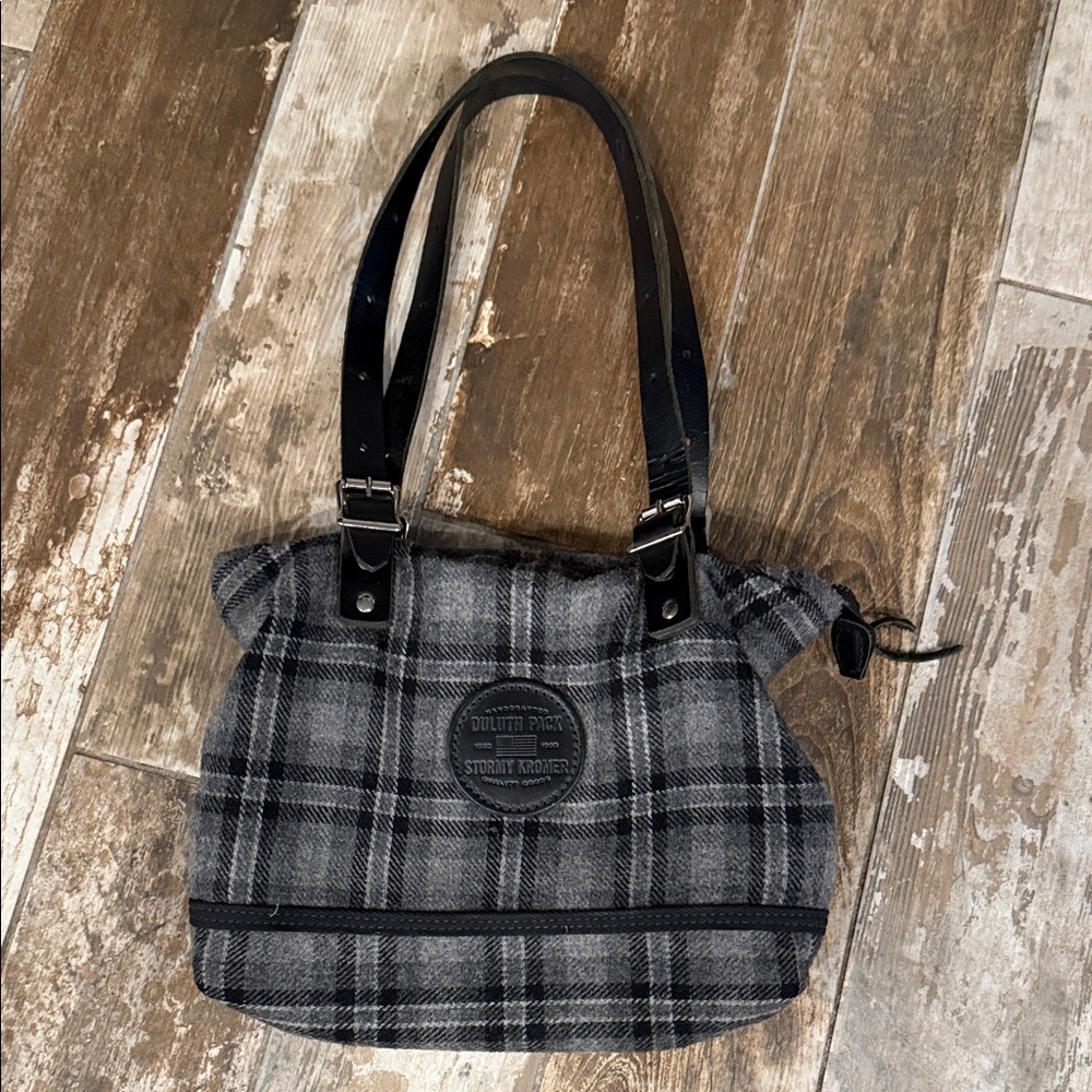 Duluth Pack Limited Edition Stormy Kroemer Flannel purse.